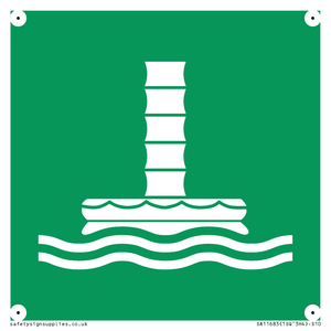 E055 safe condition marine evacuation chute